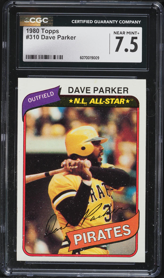 1980 Topps Dave Parker ALL-STAR #310 CGC 7.5 NRMT+
