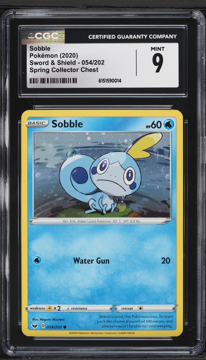 2020 Pokemon Sword & Shield Spring Collector Chest Sobble #054 CGC 9 MINT
