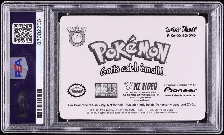 2000 Pokemon Pioneer Lenticular Promo Water Blast! #18 PSA 10 GEM MINT