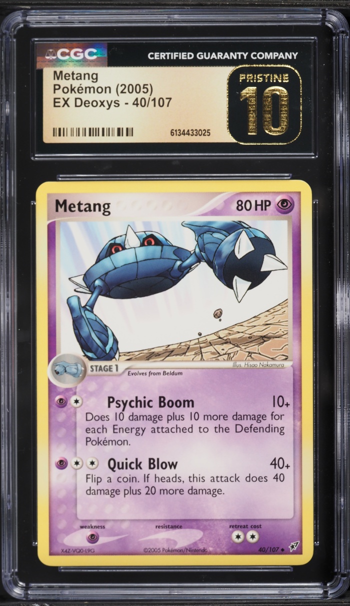 2005 Pokemon EX Deoxys Metang #40 CGC 10 PRISTINE