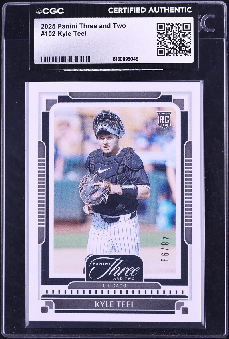 2025 Panini Three And Two Kyle Teel ROOKIE /99 #102 CGC AUTH on ...