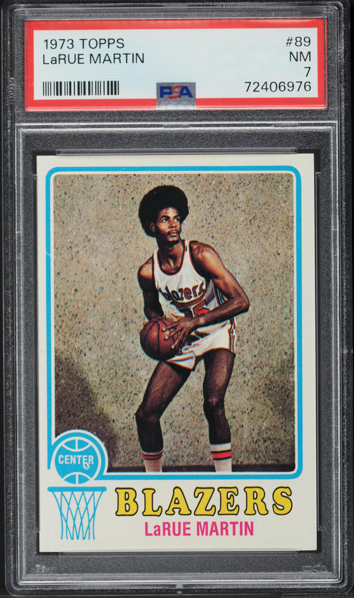 1973 Topps Basketball LaRue Martin #89 PSA 7 NRMT