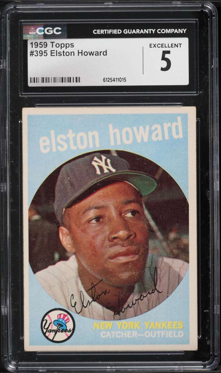 1959 Topps Elston Howard #395 CGC 5 EX