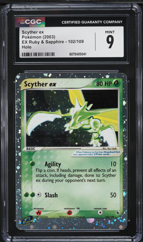 scyther pokemon card value - Scarlet & Violet - 151 - - 123/165 [3] Slash (30) CGC 10 GEM MINT Scyther