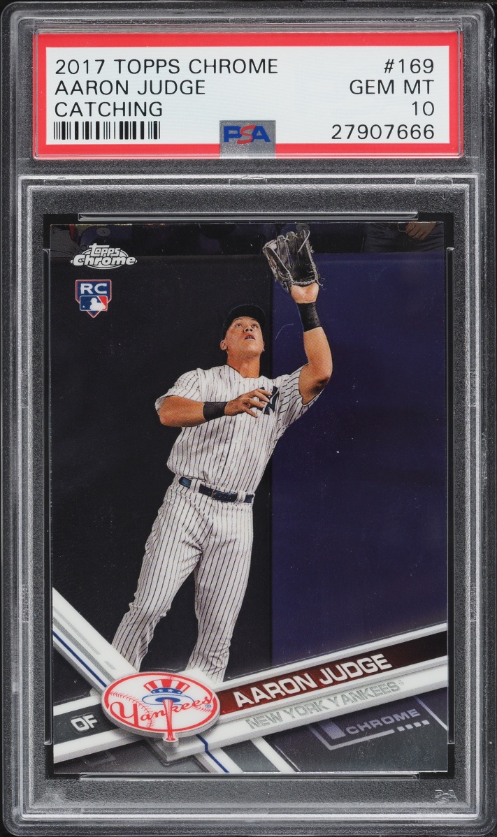 2017 Topps Chrome Aaron Judge ROOKIE #169 PSA 10 GEM MINT