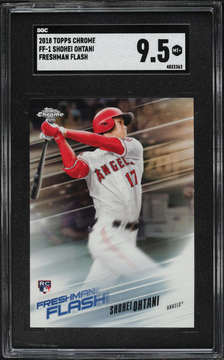 2018 Topps Chrome Freshman Flash Shohei Ohtani ROOKIE #FF-1 SGC 9.5 MINT+