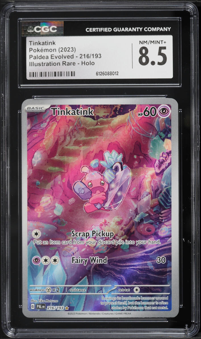 2023 Pokemon Scarlet & Violet Paldea Evolved IR Tinkatink #216 CGC 8.5 NM-MT+