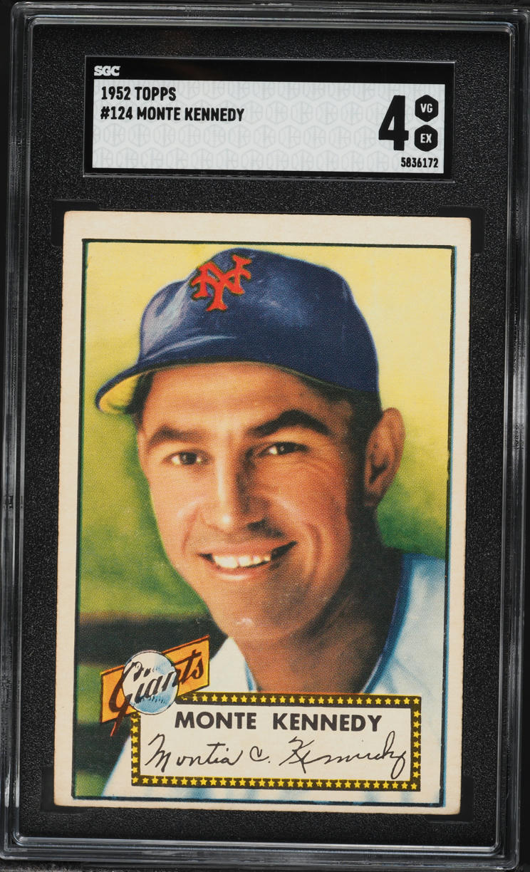 1952 Topps Monte Kennedy #124 SGC 4 VGEX