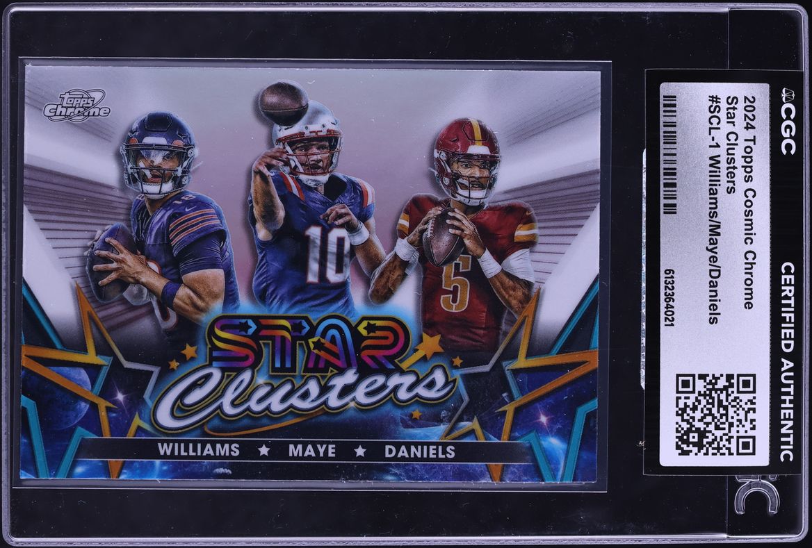 2024 Topps Chrome Cosmic Star Clusters Williams Maye Daniels ROOKIE #SCL-1 CGC AUTH