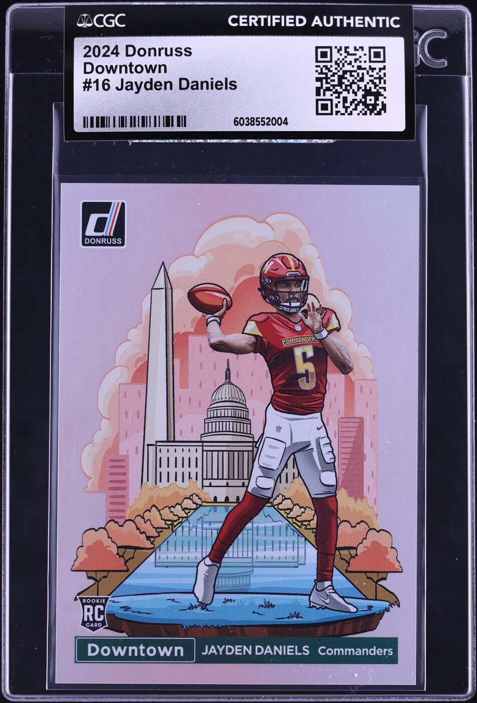 2024 Donruss Downtown Jayden Daniels ROOKIE #16 CGC AUTH