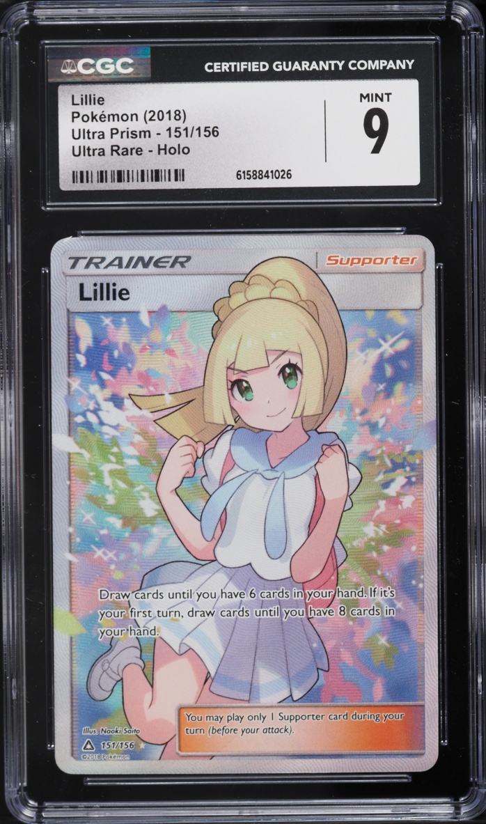 2018 Pokemon Sun & Moon Ultra Prism Full Art Lillie #151 CGC 9 MINT