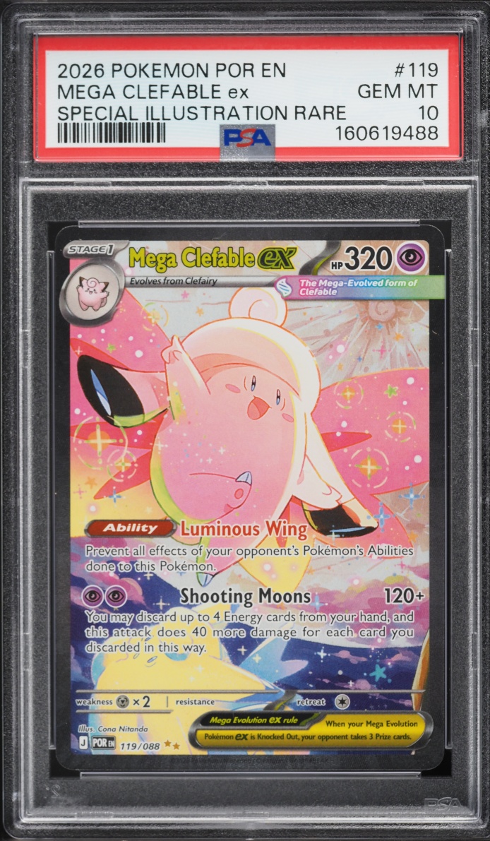 2026 Pokemon Mega Evolution Perfect Order SIR Mega Clefable Ex #119 PSA 10 GEM MINT