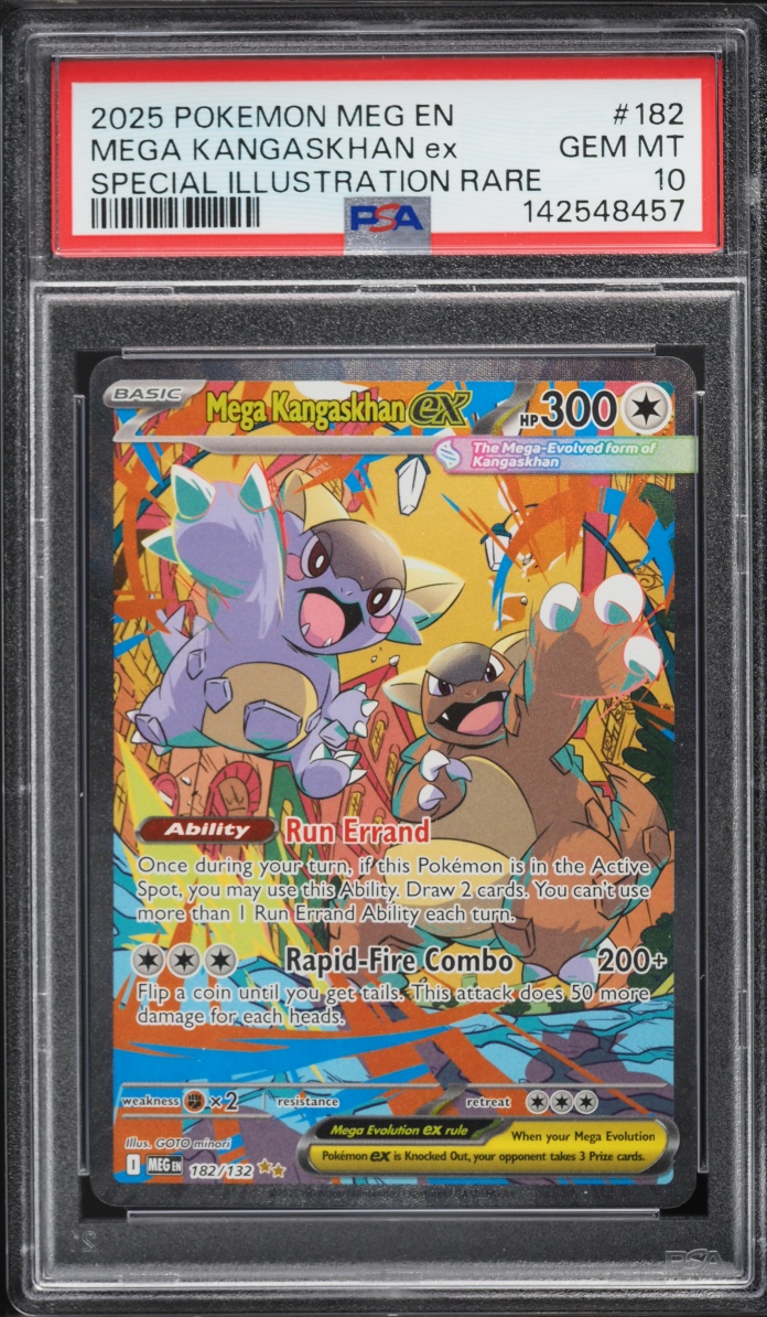 2025 Pokemon Mega Evolution SIR Mega Kangaskhan Ex #182 PSA 10 GEM MINT