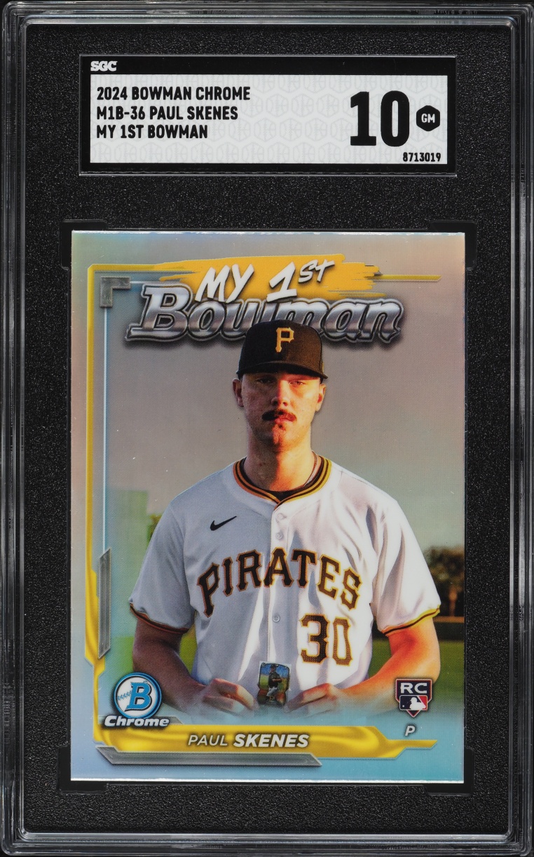 2024 Bowman Chrome My 1st Bowman Paul Skenes ROOKIE #M1B-36 SGC 10 GEM MINT