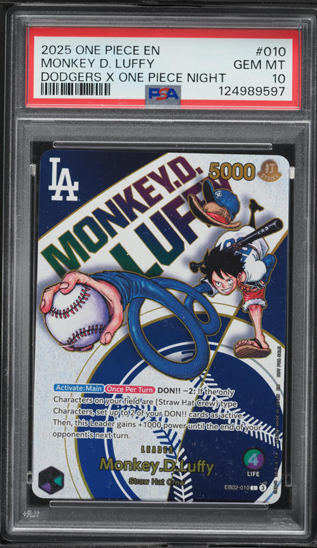 2025 One Piece Promo Dodgers Night Monkey D. Luffy #EB02-010