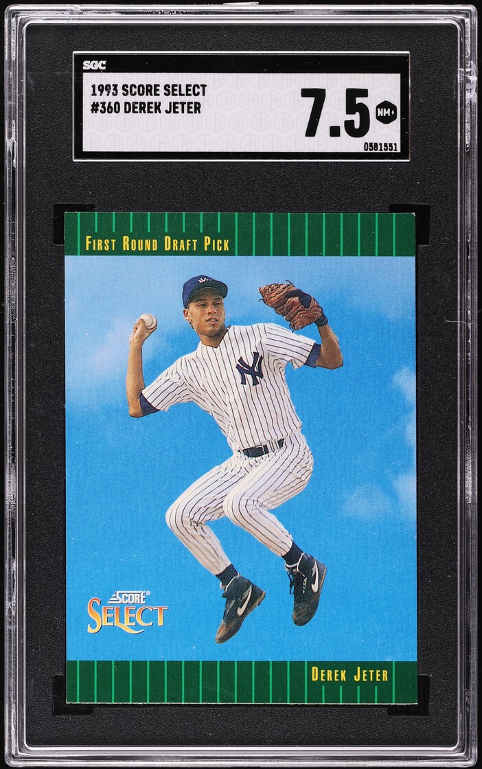 1993 Score Select Derek Jeter ROOKIE #360 SGC 7.5 NRMT+
