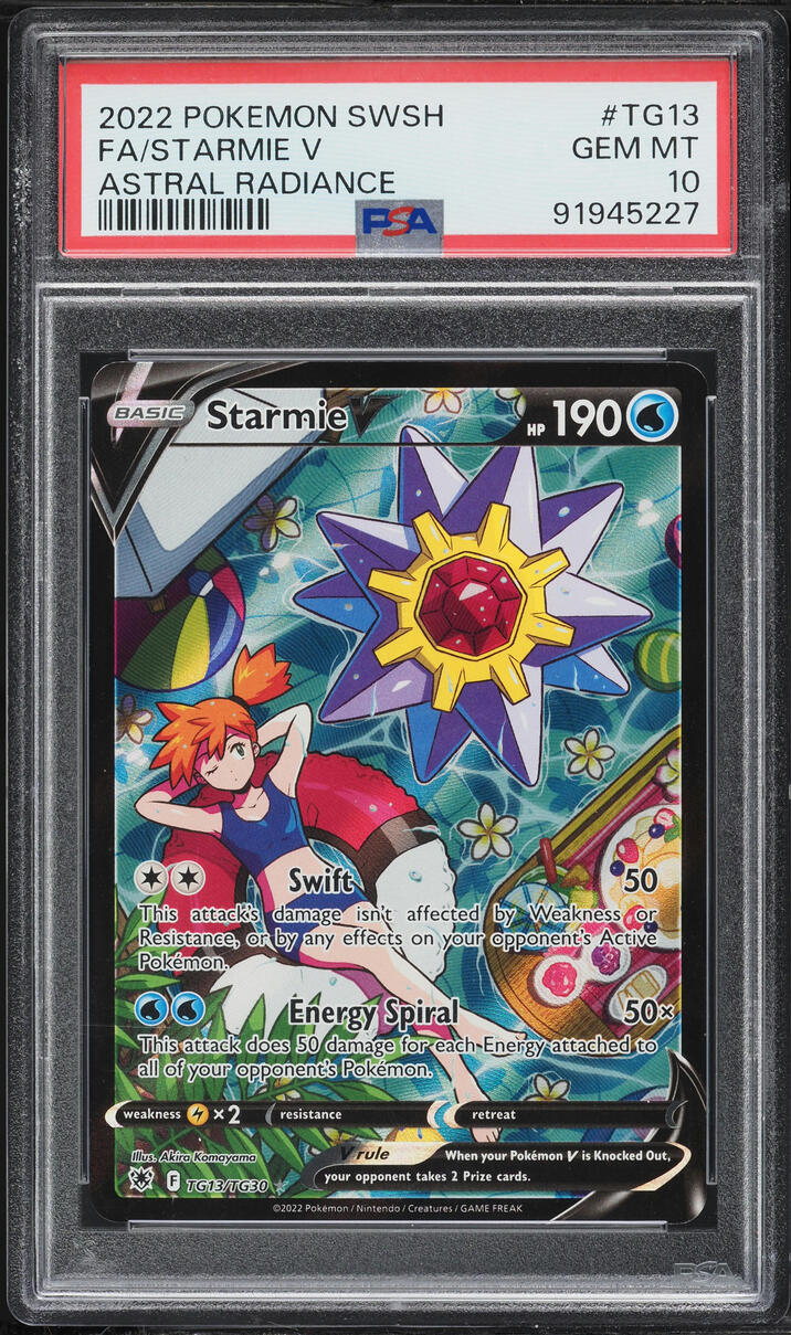 2022 Pokemon Sword & Shield Astral Radiance CHR Starmie V #TG13 PSA 10 GEM MINT