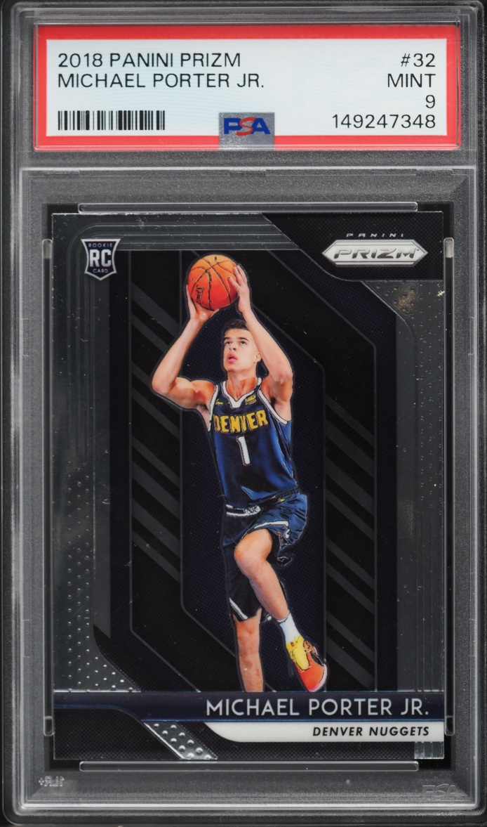 2018 Panini Prizm Michael Porter Jr. ROOKIE #32 PSA 9 MINT