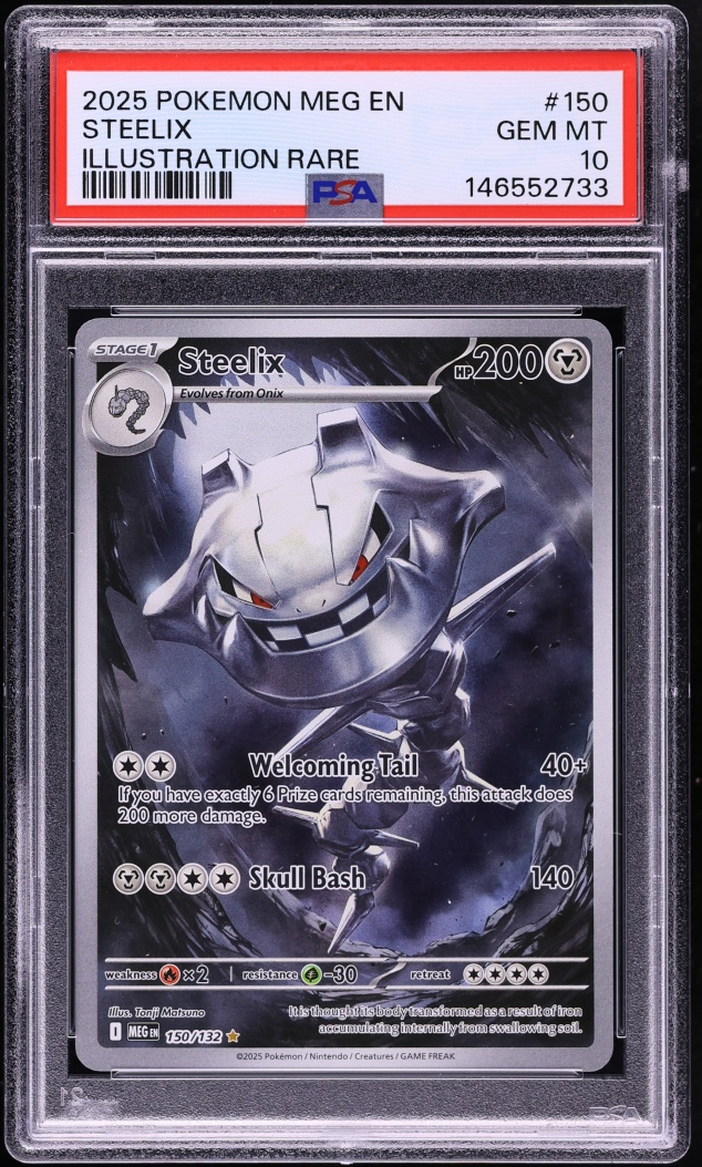 2025 Pokemon Mega Evolution IR Steelix #150 PSA 10 GEM MINT