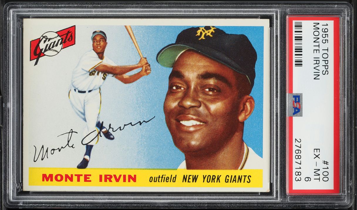 1955 Topps Monte Irvin #100 PSA 6 EXMT