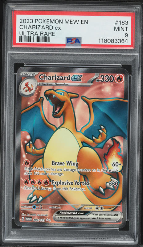 2023 Pokemon Japanese SV 151 Full Art Charizard EX #185 PSA 10 GEM