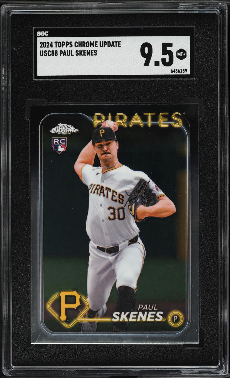 2024 Topps Chrome Update Paul Skenes ROOKIE #USC88 SGC 9.5 MINT+