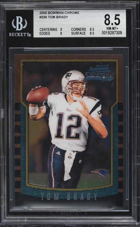 2000 Pacific Football Tom Brady ROOKIE #403 PSA 10 GEM MINT on