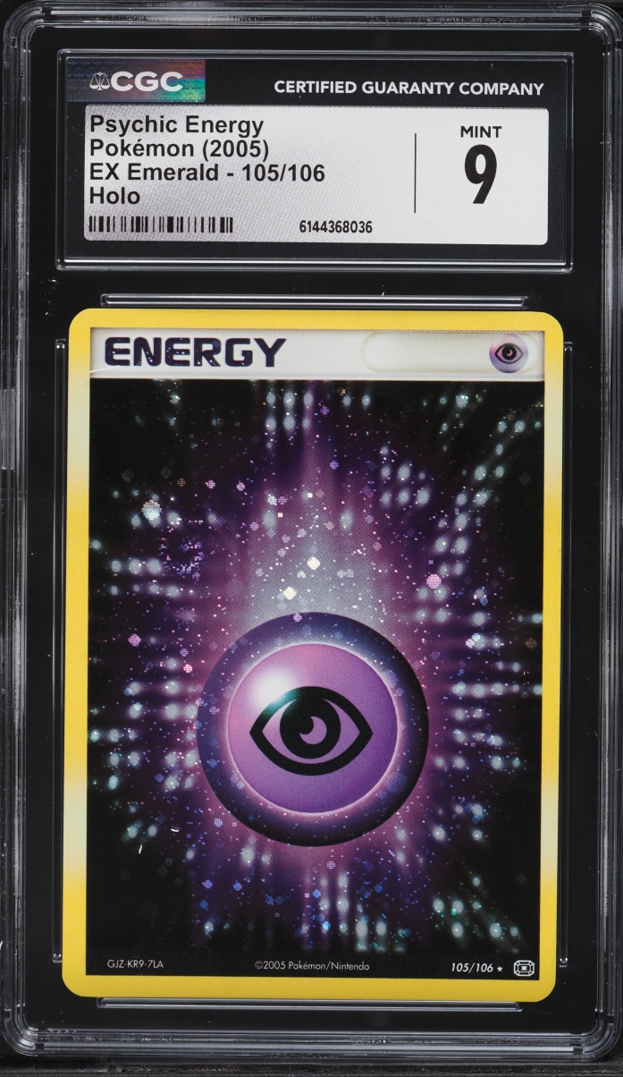 2005 Pokemon EX Emerald Holo Psychic Energy #105 CGC 9 MINT