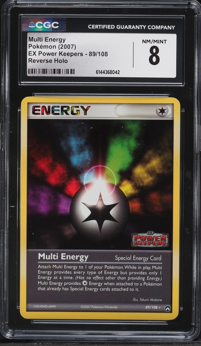 2007 Pokemon EX Power Keepers Reverse Holo Multi Energy #89 CGC 8 NM-MT