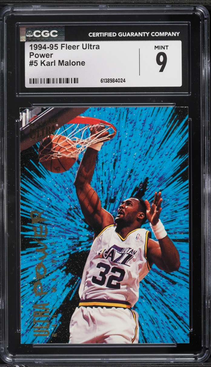 1994 Ultra Power Karl Malone #5 CGC 9 MINT