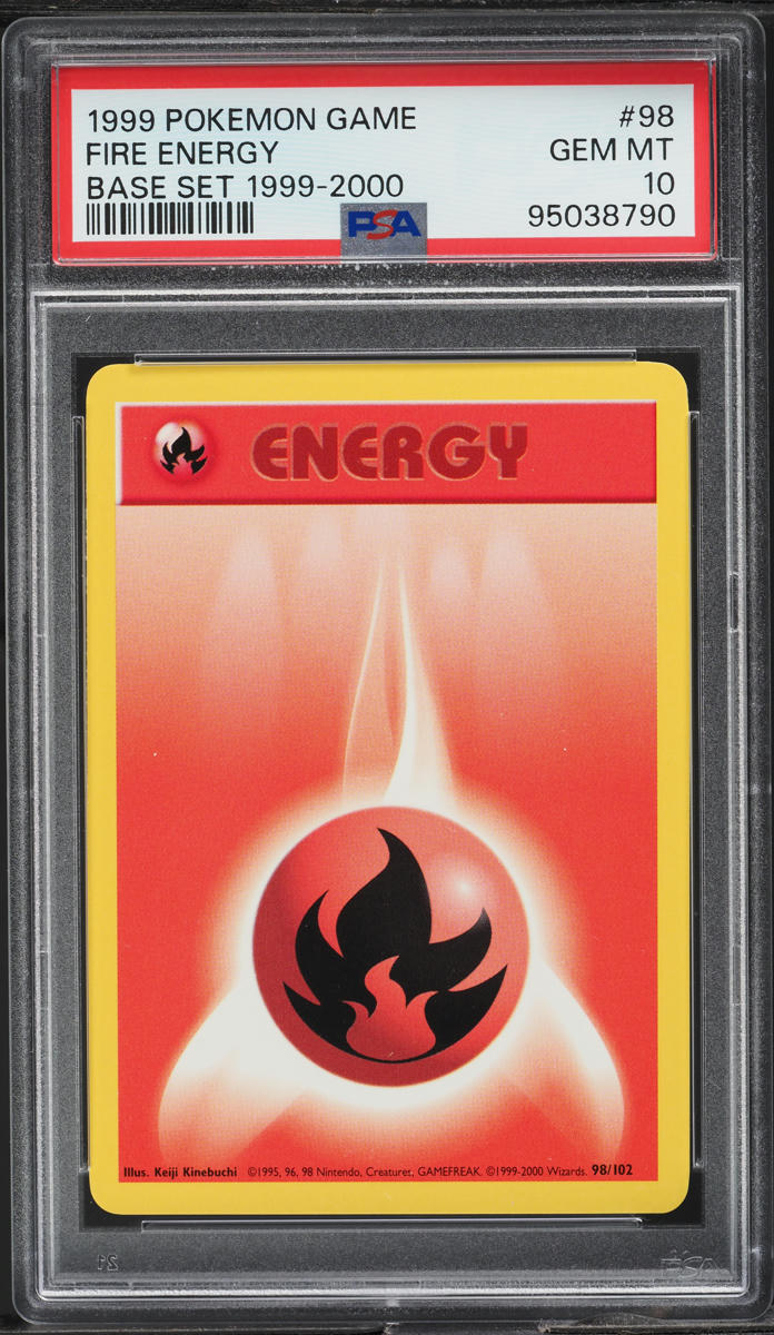 1999-2000 Pokemon Base Set Fire Energy #98 PSA 10 GEM MINT