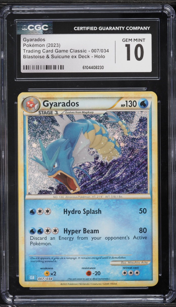 2023 Pokemon TCG Classic Collection Holo Gyarados #7 CGC 10 GEM MINT