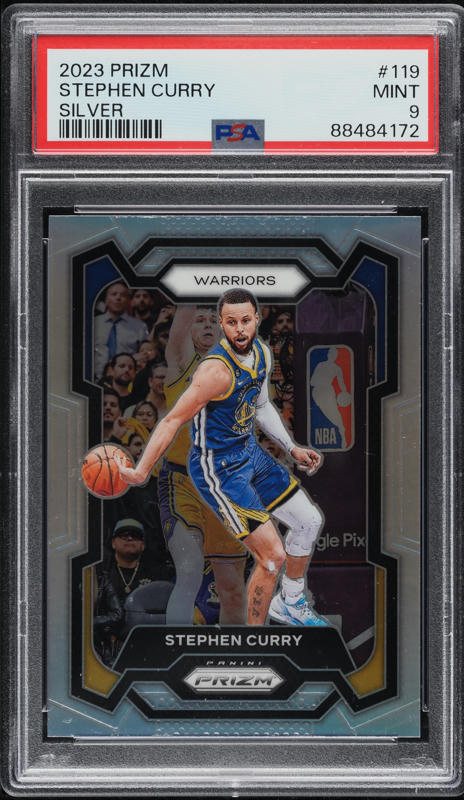 2023 Panini Prizm Silver Stephen Curry #119 PSA 9 MINT on