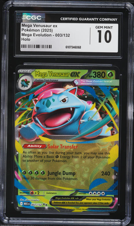 2025 Pokemon Japanese Mega Brave Full Art Mega Venusaur ex #76 PSA