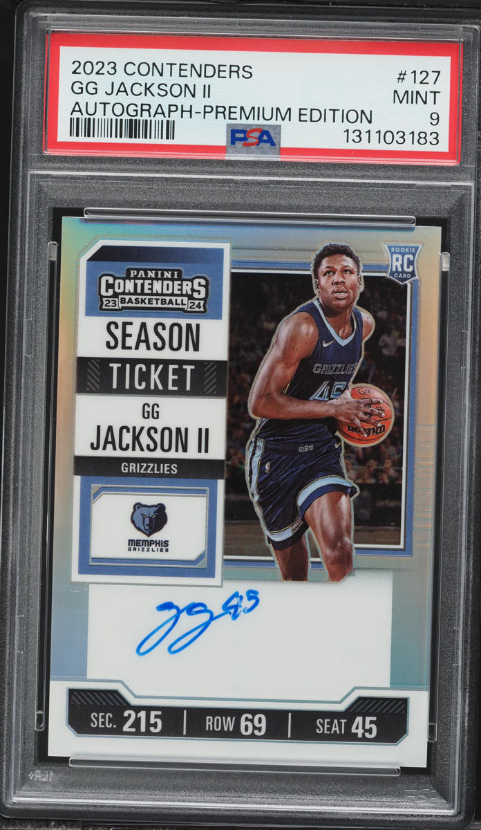2023 Panini Contenders Premium Edition GG Jackson II ROOKIE AUTO #127 PSA 9 MINT