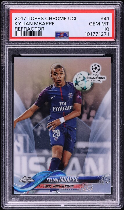 2024 Donruss FIFA Kaboom! Gold Kylian Mbappe /10 #1 PSA 10 GEM
