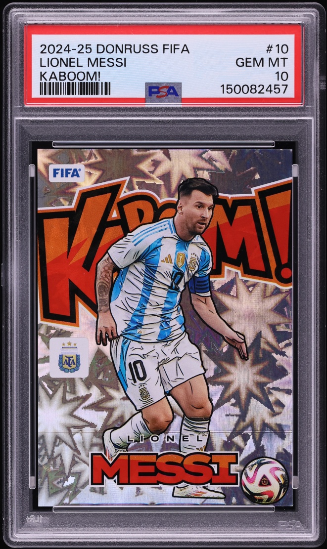 2024 Donruss FIFA Kaboom! Lionel Messi #10 PSA 10 GEM MINT