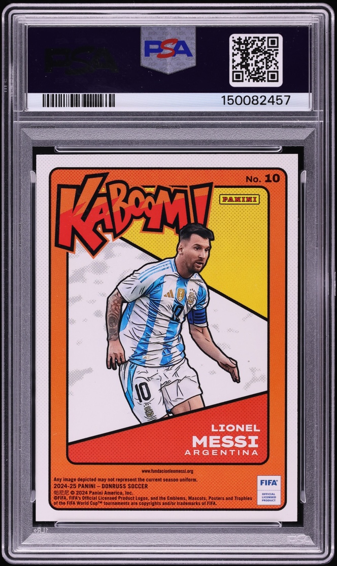 2024 Donruss FIFA Kaboom! Lionel Messi #10 PSA 10 GEM MINT