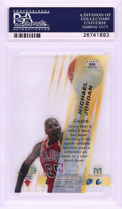 1996 Bowman's Best Shots Atomic Refractor Michael Jordan #BS6 PSA 10 GEM MINT