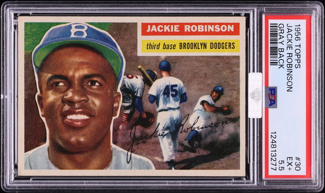 1956 Topps Jackie Robinson #30 PSA 5.5 EX+