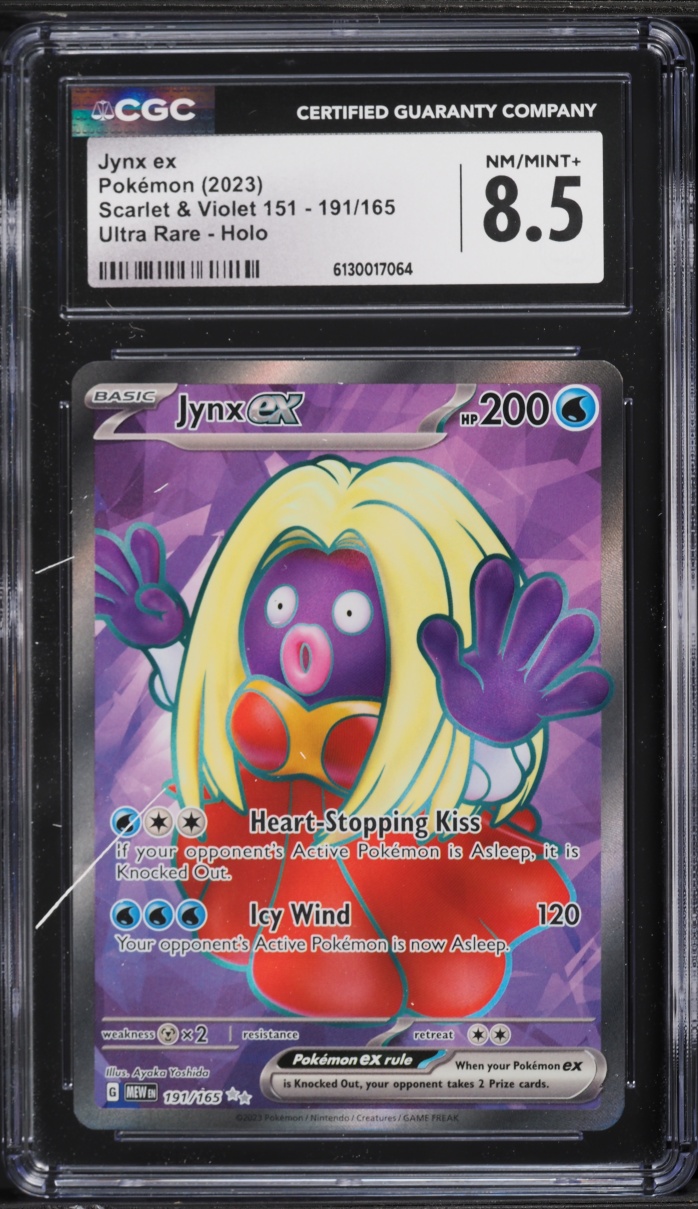 2023 Pokemon Scarlet & Violet 151 Full Art Jynx ex #191 CGC 8.5 NM-MT+