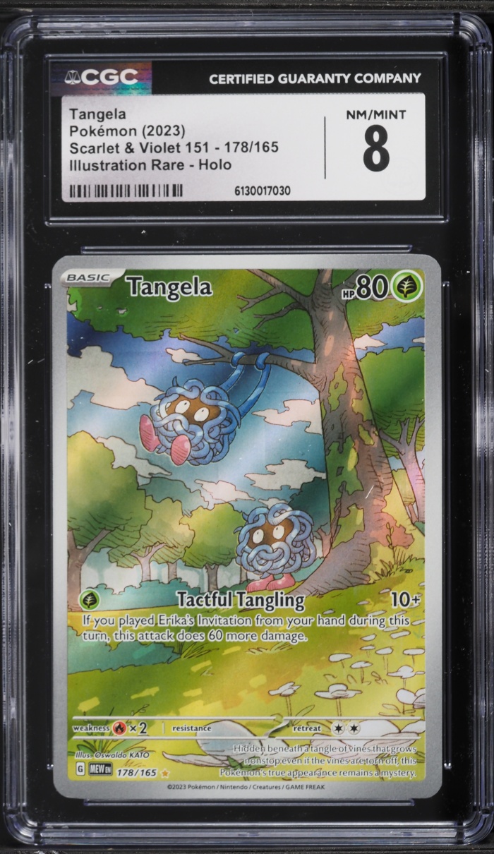 2023 Pokemon Scarlet & Violet 151 IR Tangela #178 CGC 8 NM-MT