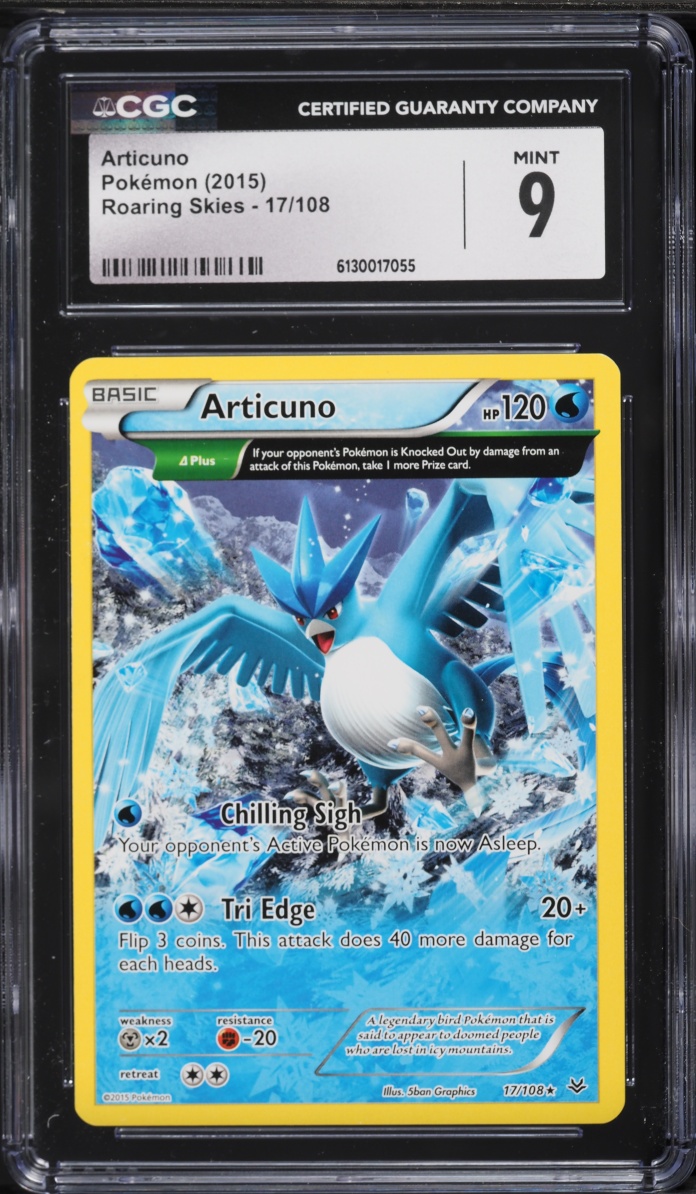 2015 Pokemon XY Roaring Skies Articuno #17 CGC 9 MINT