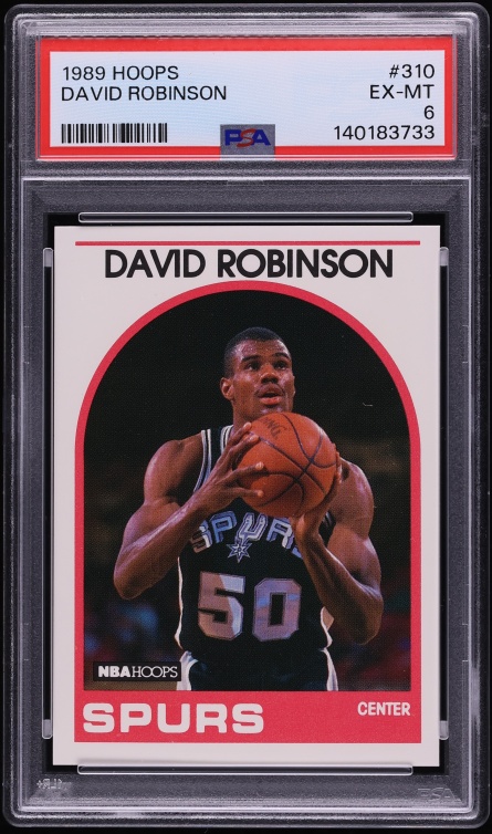 1989 Hoops David Robinson ROOKIE #310 PSA 6 EXMT