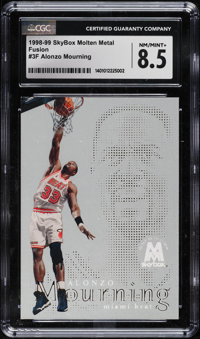 1998 Skybox Molten Metal Fusion Alonzo Mourning #3 CGC 8.5 NM-MT+ - Main Image