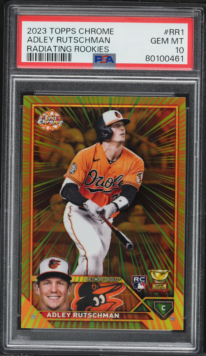 2023 Topps Chrome Radiating Adley Rutschman ROOKIE #RR-1 PSA 10 GEM MINT