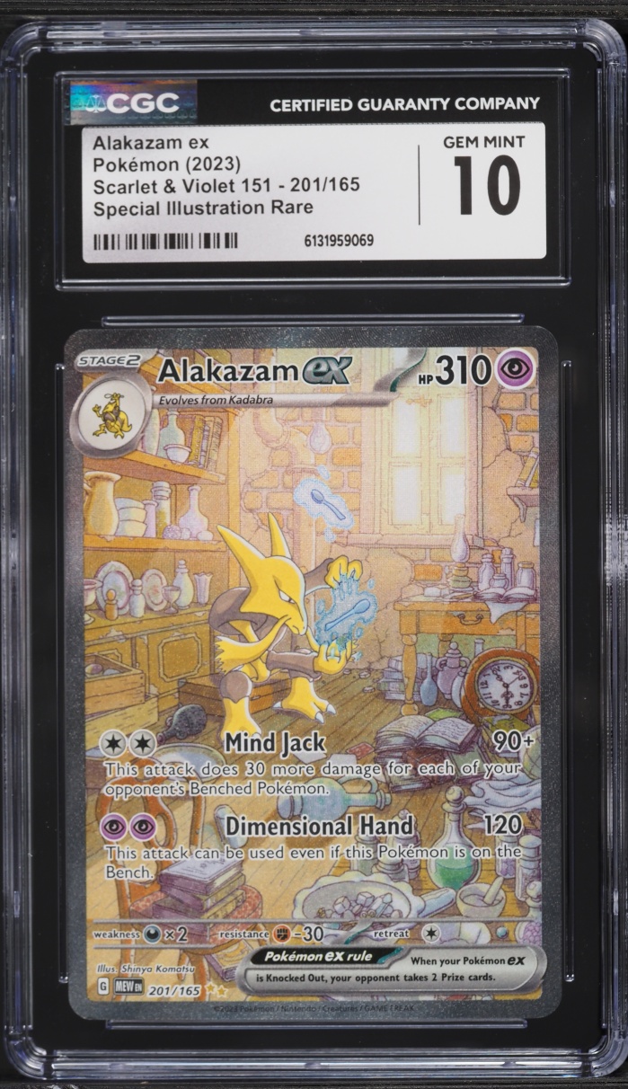 2023 Pokemon Scarlet & Violet 151 SIR Alakazam ex #201 CGC 10 GEM MINT