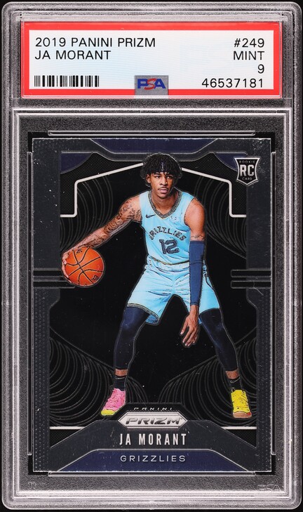 2019 Panini Mosaic Choice Peacock Ja Morant ROOKIE RC #219 PSA 10