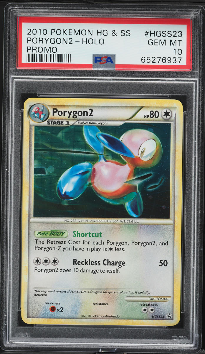 2010 Pokemon HeartGold & SoulSilver Promo Holo Porygon2 #HGSS23 PSA 10 GEM MINT