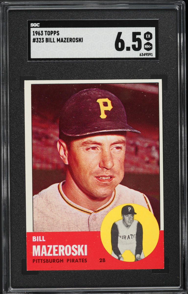 1963 Topps Bill Mazeroski #323 SGC 6.5 EXMT+